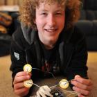 Karl Brinsdon will use a $2000 scholarship to fund his walking-powered cellphone charger concept,...