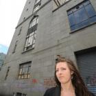 Katie Heenan who witnessed glass narrowly missing a pedestrian who walked past the old Chief Post...