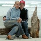 Katie Mactier and Greg Henderson relax at St Clair Beach in this 2005 picture. Photo by Craig...