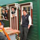 Kavanagh College technology pupils (from left) William Gray (17), Calum Currie (16), Morgan King ...