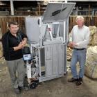 Kelvin Wright (left), of P&W Engineering, and John Wilson, of Shearing Services, with their...