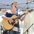 King's High School songwriter Jake Cropley sings his Commonwealth Games anthem On Forever Ye Go....