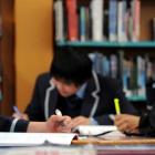 King's High School year 11 pupils (from left) Matt Gillan, Andrew Xie and Malakai Ikahihifo (all...