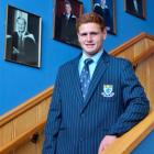 King's High School year 13 pupil Sidney Fidow (17) models one of the options for the school's new...