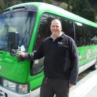 Kiwi Birdlife Park director Paul Wilson shows the park's Kiwi Circle Bus which makes  hour-long...