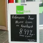 Government-owned Kiwibank takes benchmark mortgage rate below 9%. Photo by Gregor Richardson.