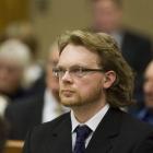 Clayton Weatherston in the High Court in Christchurch. Pool photo.
