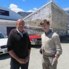 Lakes District Museum director David Clarke, of Arrowtown, and University of Otago student Logan...