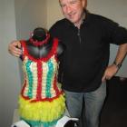 Lakes District Museum director David Clarke with "French Letters", created by Kay Young, which...