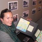Lakes District Museum education officer Angela Verry with one of the storybooks made by...