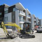 Landscaping work continues at Kawarau Falls Station yesterday. Photo by James Beech.