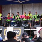 Lauder Ukes open the Village Fete at the Lauder Ukulele Festival yesterday. Performing are (from...