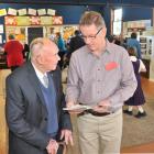 Lex Smith (86),the only first-day past pupil attending the St Brigid's 75th jubilee at the...