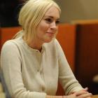 Lindsay Lohan appears in court during a progress report session at the Los Angeles Superior Court...