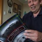 Lindsay Malcolm with his latest book 'There And Back'. Photo by Sally Rae.