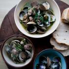 Little neck clams with fresh herbs