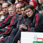 Liverpool manager Rafael Benitez, centre, and his coaching staff are shown in this file photo. ...
