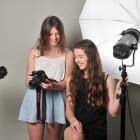 Logan Park High School film-makers Ruby Harris (left) and Naomi Ashby-Ryan, who recently won an...