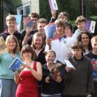 Logan Park High School Gateway pupils display in formation related to careers they hope to pursue...