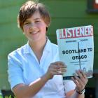 Logan Park High School pupil Frances Barnett with her prize-winning historic research on the...