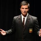 Logan Park High School pupil Jacobi Kohu-Morris gives the winning speech, titled "Poverty and...