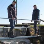 Lower Waitaki Irrigation Company chairman Chris Dennison (left)  and  race manager Ross Bishop...