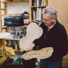 Luthier Richard Panting  in his workshop. Photo by Simon Darby.