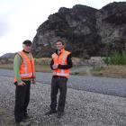 Lyal Cocks (left) with Mark Cruden, director of a Wanaka contracting firm leading a crusade to...