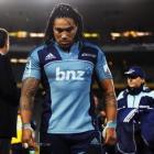 Ma'a Nonu of the Blues walks off after lthe loss to the Reds at Eden Park  (Photo by Hannah...