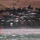 Macandrew Bay without power on Thursday evening. Photo by Gregor Richardson.