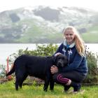 Mackenzie Clearwater  and her dog Knight. Photos by Peter McIntosh.