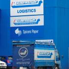 Mainfreight's Dunedin depot yesterday. Photo by Gerard O'Brien.