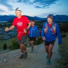 Mal Law takes on the ''24 Hours on Iron'' challenge  in Wanaka on Saturday. Photo by Will Lascelles.