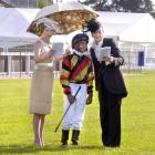 Malaysian jockey Dan Surbramaniam contemplates today's Melbourne Cup day at the Wingatui...