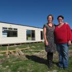 Maniototo Kindergarten establishment committee chairwoman Geraldine Duncan (left) and committee...