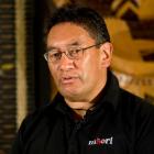 Maori MP Hone Harawira speaking at a media conference about his unauthorised visit to Paris and...