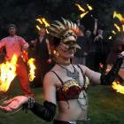 Mariya Semyonova rehearses with the Firebugs at the University of Otago. Photo by Peter McIntosh