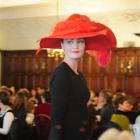 Marte Kristensen models a hat from the last 100 years at the Zonta Metropolitan Dunedin club's...