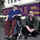 Marty Rowlands (left) says the support offered by the Fortune Theatre, whose general manager...