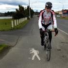 Dunedin cyclist Russell McGarry had the Portsmouth Dr shared path more or less to himself at...