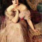 Mdlle. la Comtesse de M, by Grace Joel, c.1908, oil on canvas 125.7 x 76.2cm. Private collection....