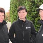 Meeting new QLDC chief executive Debra Lawson (centre) yesterday are horticulture team leader...