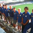 Members of the new Otago apprentice programme are (from left): Josh Dickson, Troy Callander,...