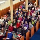 Members of the public sing along. Photos by Gerard O'Brien.
