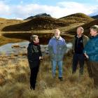 Members of the QEII trust (from left) Sue Yerex, Rob Campbell, James Hunter and Rob Wardle visit...