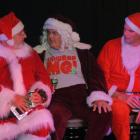 Mich Hewitt, Chris MacKenzie and Andrew Edgar, who also directed, are  Santas Three in the Pint...