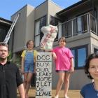 Michael Beazley, with (from left) daughters Portia (9), Alyssa (10) and wife Deborah Wai Kapohe,...