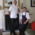 Michelin star chef and Masterchef New Zealand judge Josh Emett with Madam Woo chef Jane Leong at...