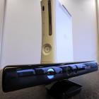 Microsoft's Kinect controller, seen in foreground, allows the user to control the Xbox 360 during...