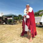 Middle camp mayor John Boulton in his patch yesterday at the Omarama Top 10 Holiday Park. Photo...